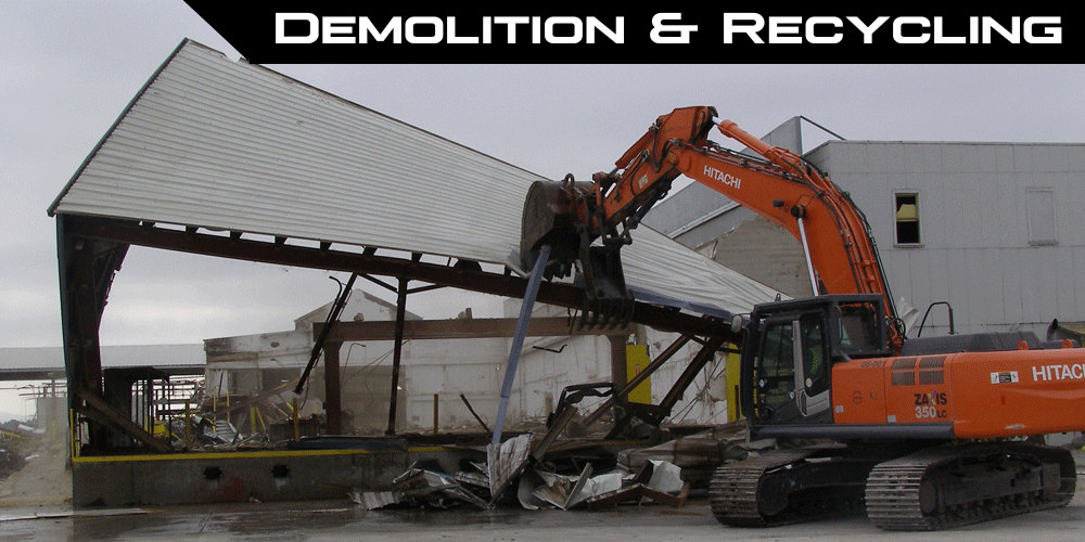 CVE Demolition & Recycling service page images